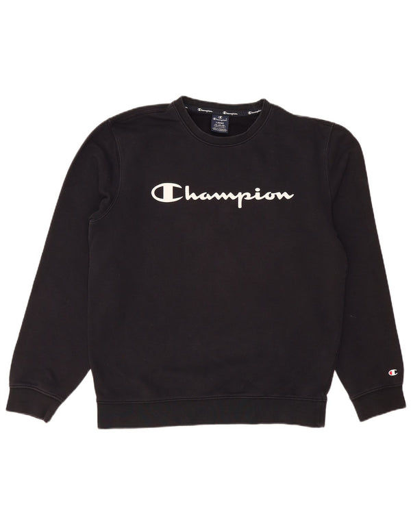 CHAMPION Ανδρικό γραφικό φούτερ Jumper Μεγάλο Ναυτικό Βαμβακερό