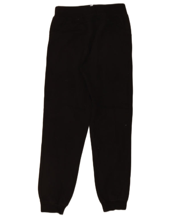 Puma Boys Tracksuit Trousers Joggers 13-14 Years Black Cotton