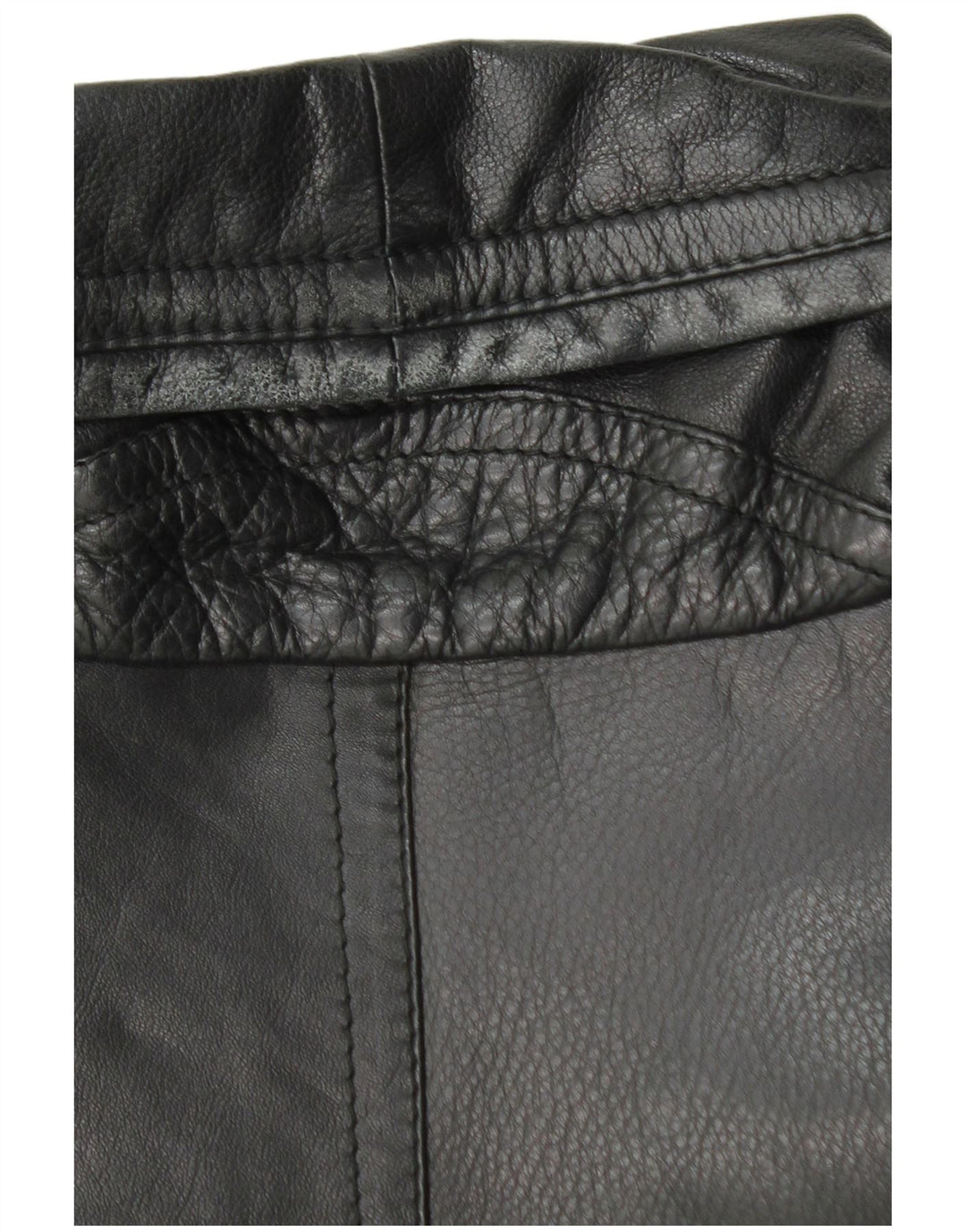 Vittorio Forti Ανδρικό Δερμάτινο Παλτό IT 48 Μεσαίο Μαύρο