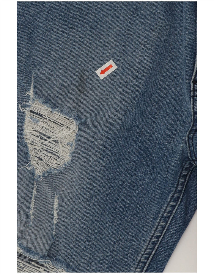 Ανδρικό τζιν σορτς Lee Distressed W32, μεσαίο μπλε βαμβακερό