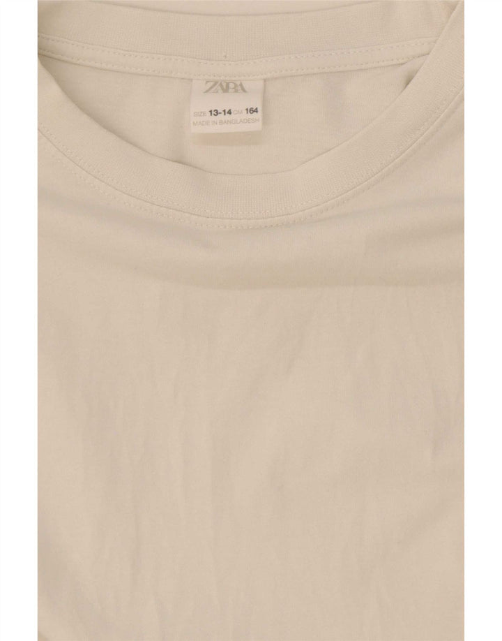Zara Κοριτσίστικο τοπ μακρυμάνικο 13-14 ετών Λευκό