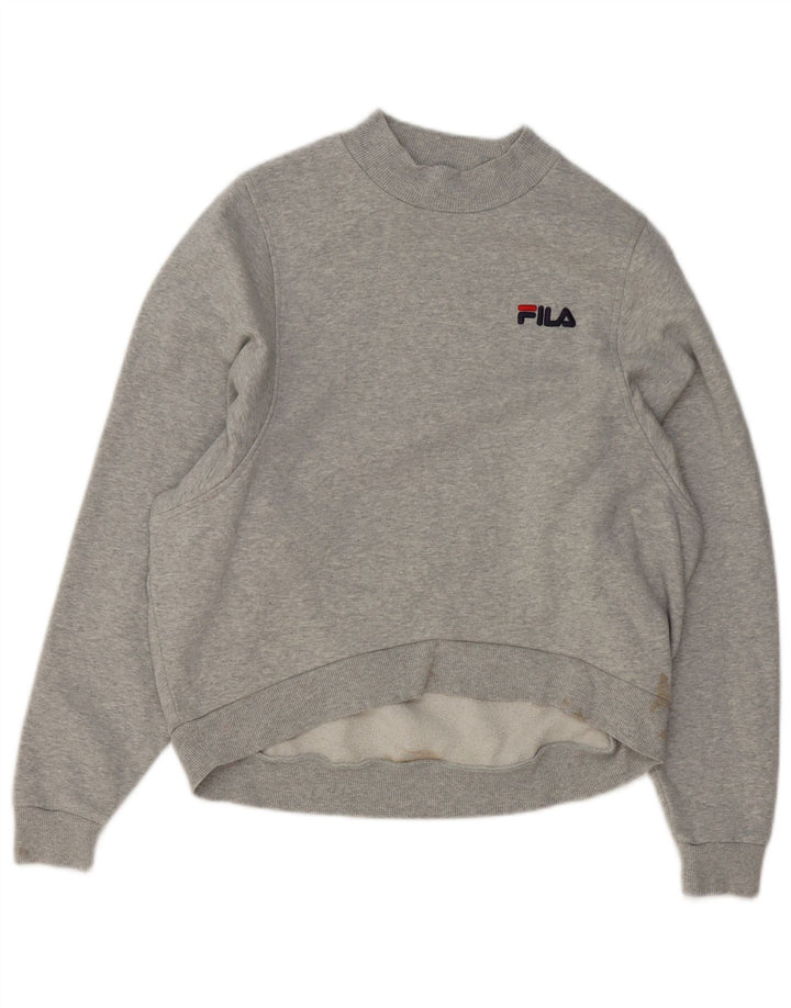 Fila γυναικείο φούτερ υπερμεγέθους Jumper UK 10 Small Grey Flecked βαμβακερό