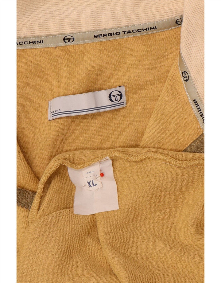 Ανδρικό πουλόβερ με φερμουάρ Sergio Tacchini XL καφέ