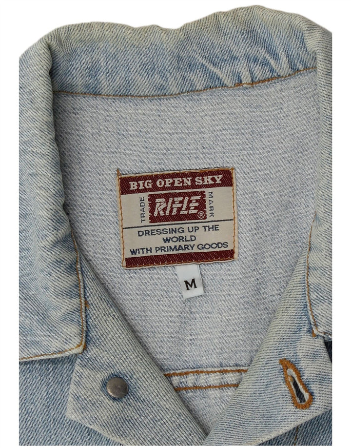 Rifle Ανδρικό Τζιν Gilet UK 38 Medium Blue Cotton