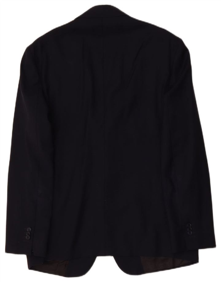 Boggi Ανδρικό μπουφάν Milano με 2 κουμπιά σακάκι IT 56 3XL Navy Blue Wool