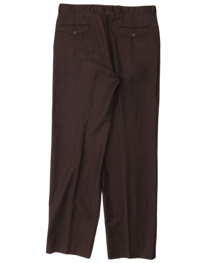 MARCO PLANESIO Ανδρικό κοστούμι παντελόνι IT 52 XL W34 L33 Μαύρο μάλλινο