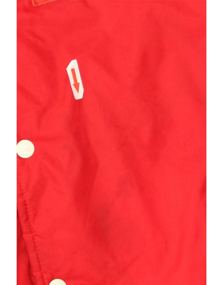 Ανδρικό Vintage Graphic Varsity Jacket UK 38 Medium Red Polyamide