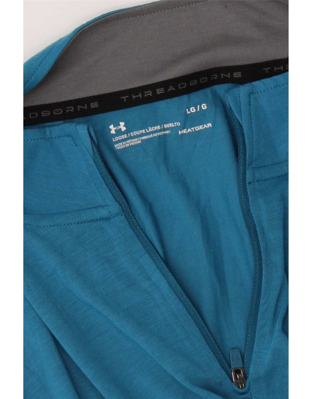 Ανδρική φόρμα πουλόβερ με φερμουάρ Heat Gear Under Armour Top Large Blue