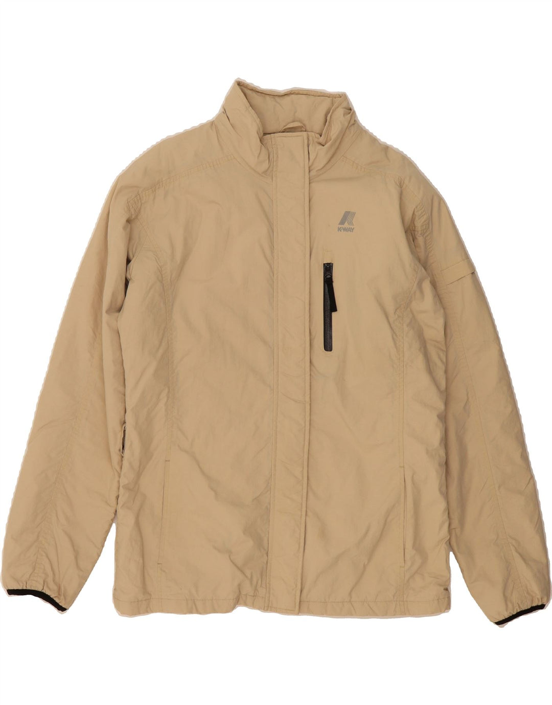 K-WAY Womens Windbreaker Jacket UK 18 XL Beige Vintage K-Way and Second-Hand K-Way from Messina Hembry 