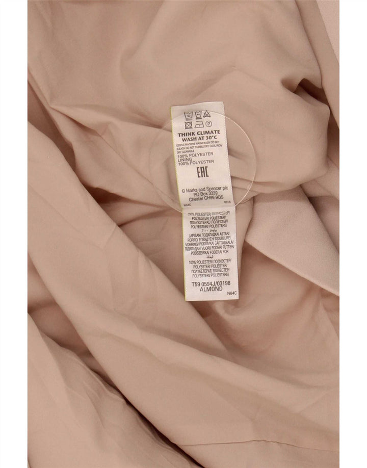 Marks & Spencer Γυναικείο μπουφάν 3/4 μανίκι ανοιχτό μπλέιζερ UK 24 4XL Ροζ