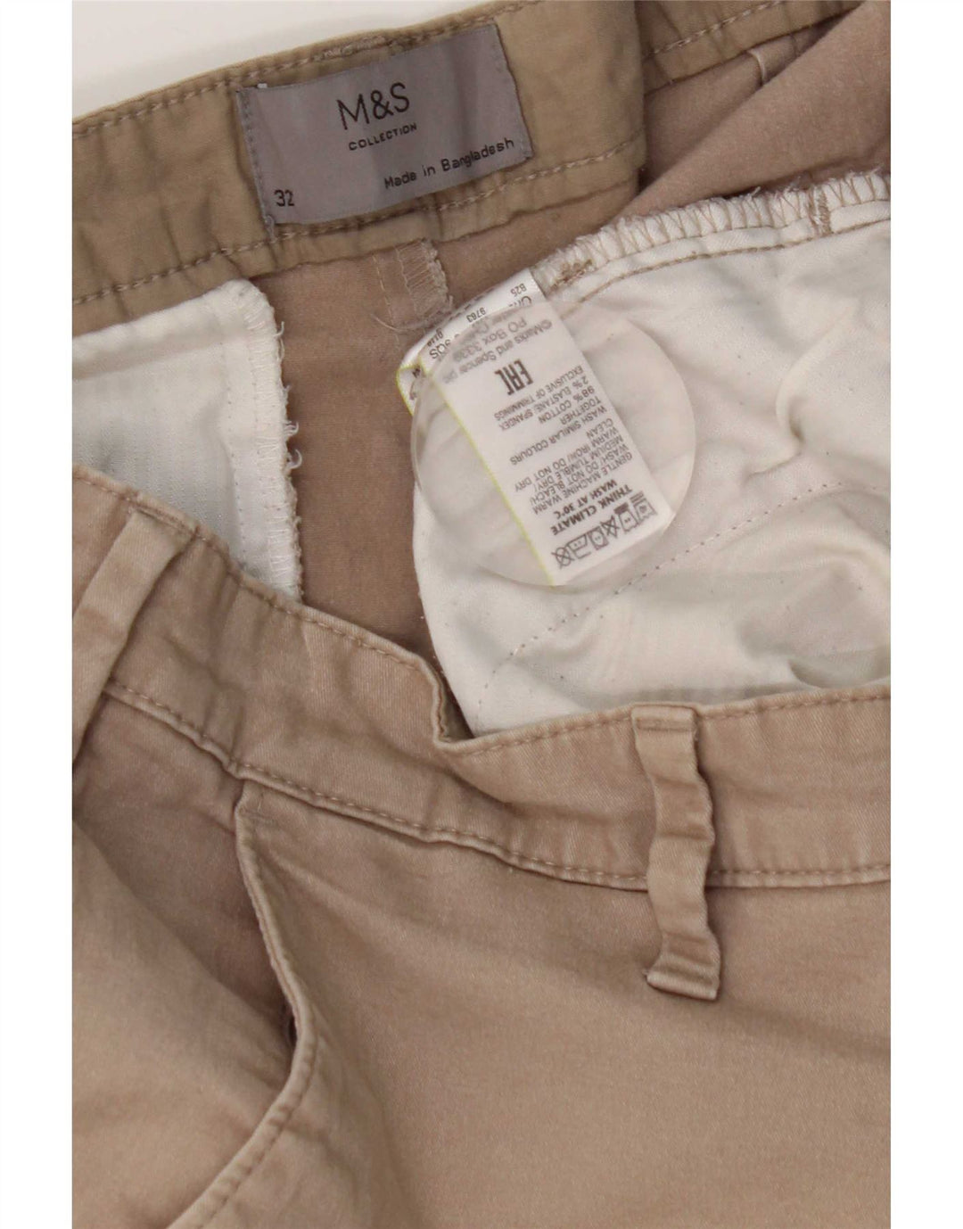 Ανδρικό σορτς Chino Marks & Spencer W32 Βαμβακερό μεσαίο γκρι