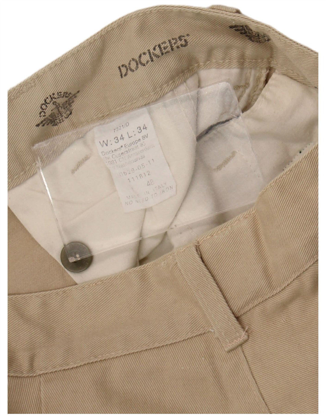 Dockers Ανδρικό παντελόνι Chino με καρφίτσα W34 L30 Beige