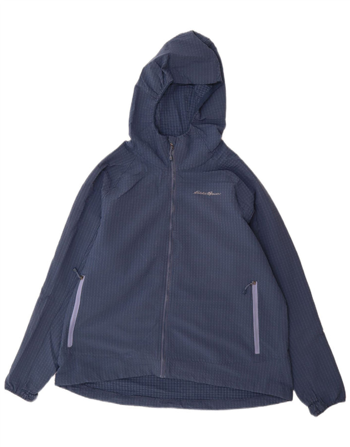 Γυναικείο μπουφάν με κουκούλα Eddie Bauer UK 20 2XL Μπλε Πολυεστέρας