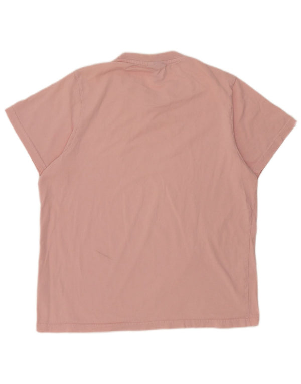 Ellesse Γυναικείο T-Shirt Top UK 14 Medium Pink Cotton