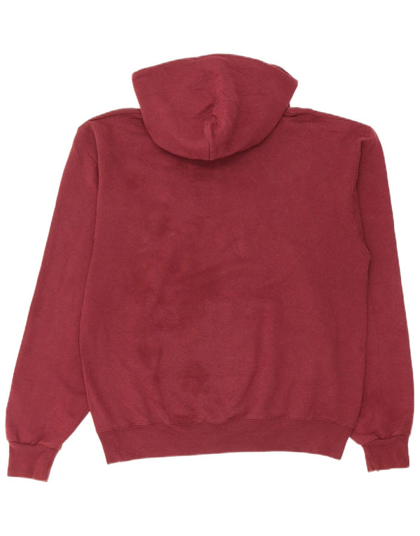 Champion Womens Lona Graphic Hoodie Jumper UK 10 Small Burgundy