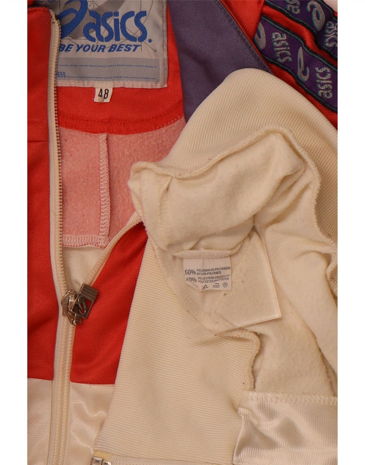 Ανδρική φόρμα γραφικών ASICS Top Jacket IT 48 Medium Off White Colourblock