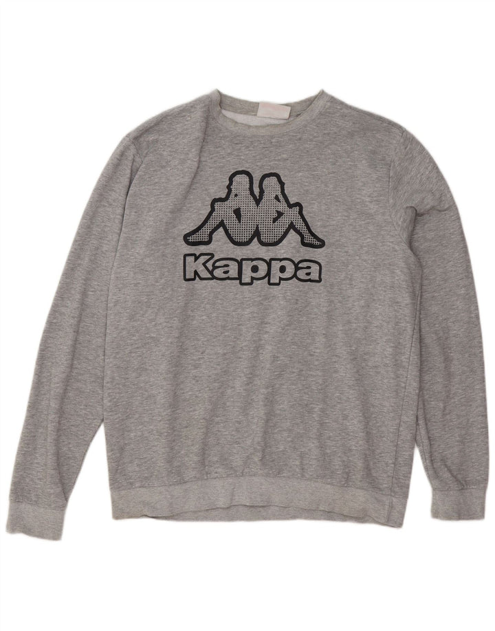 Ανδρικό γραφικό φούτερ Kappa Jumper XL Γκρι βαμβακερό