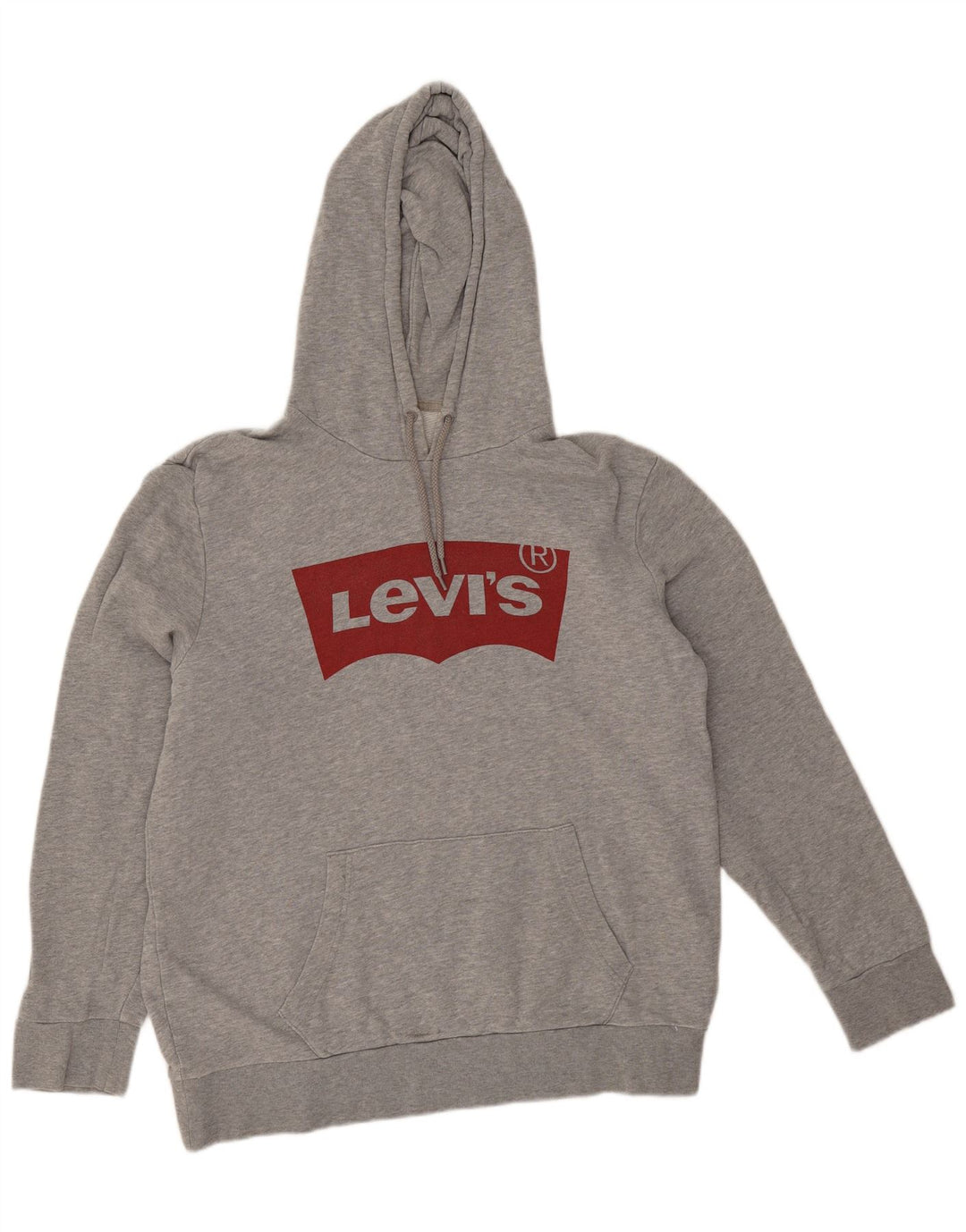 Ανδρικό γραφικό κουκούλα Levi's μεγάλο γκρι βαμβακερό