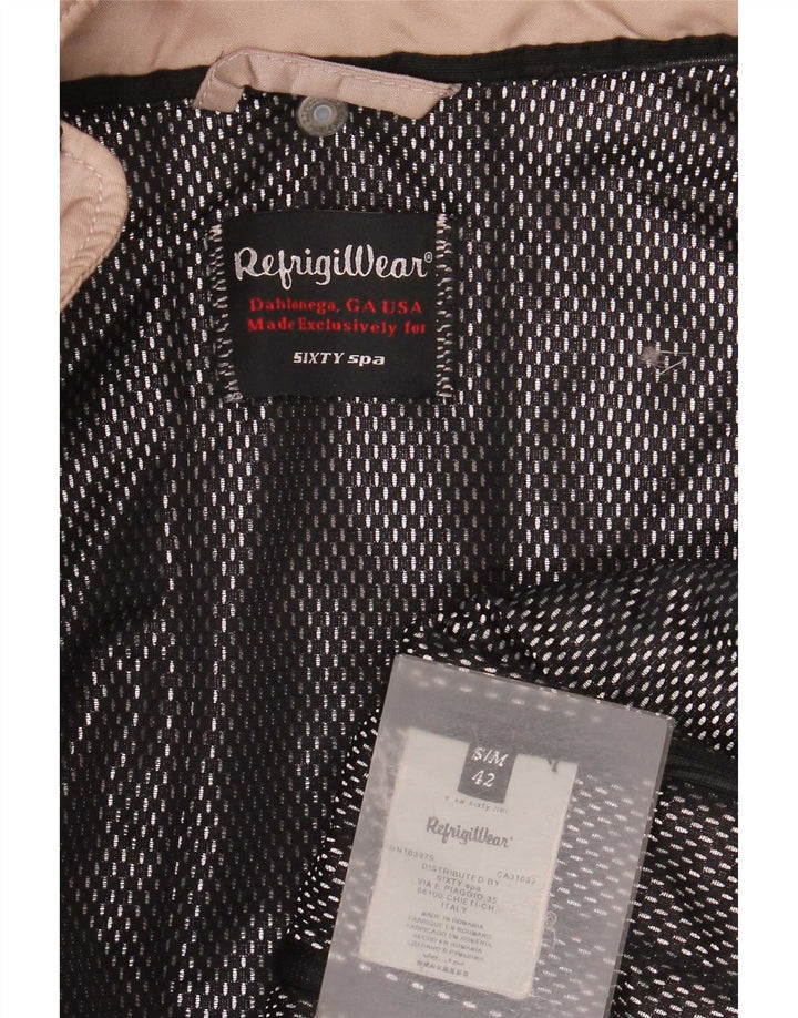 Refrigiwear Γυναικείο μπουφάν με κουκούλα UK 10 Small Beige Polyamide