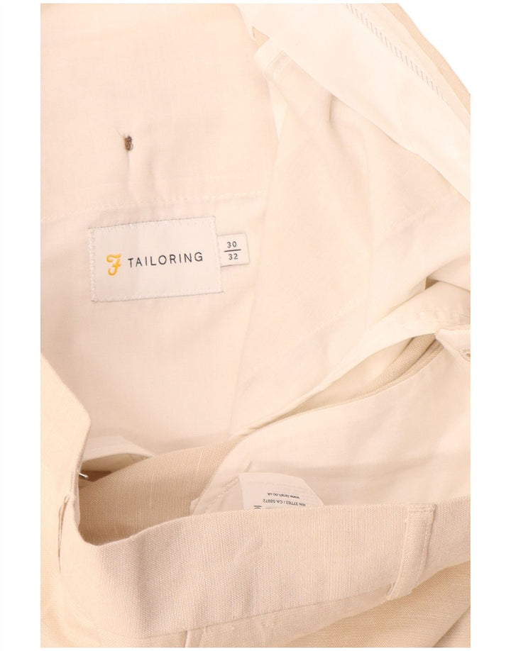 Farah Ανδρικό ίσιο παντελόνι W30 L32 Beige Polyester