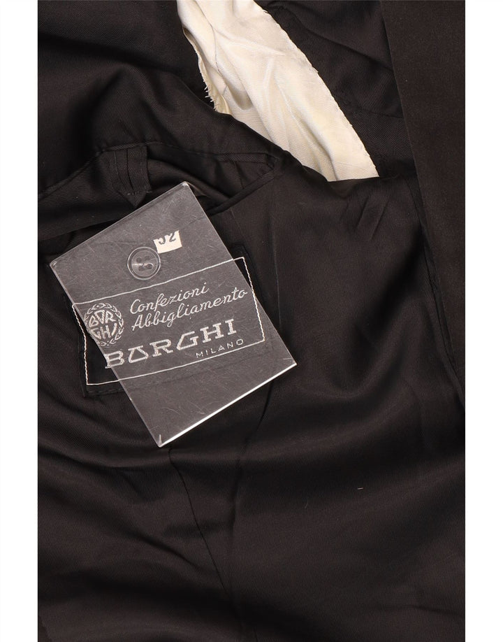 Vintage ανδρική φόρμα 2 τεμαχίων με 1 κουμπί IT 52 XL W32 L30 Μαύρο