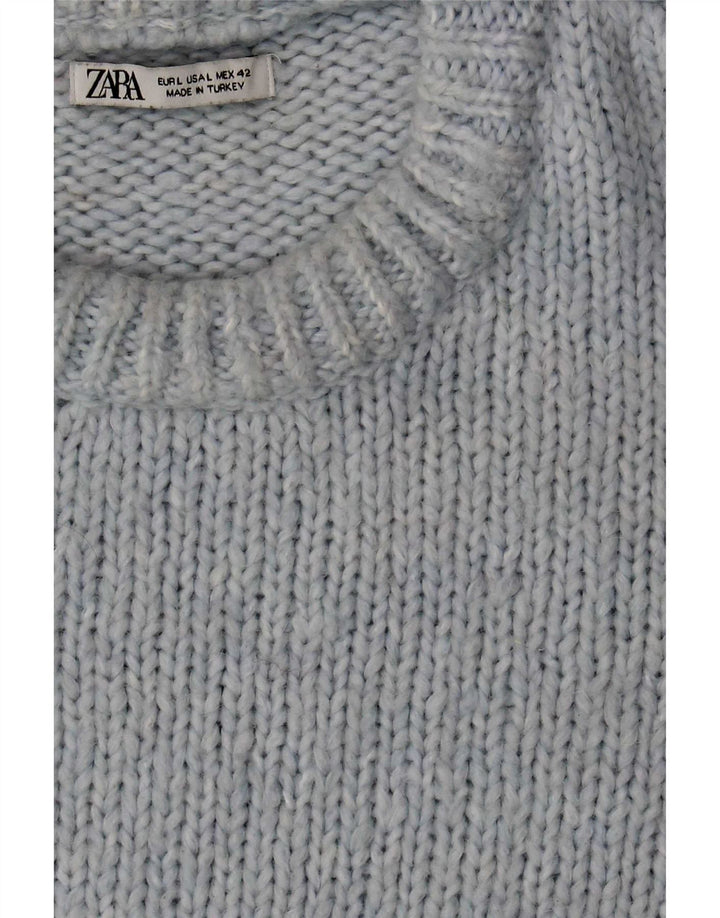 Ανδρικό πουλόβερ Zara Crew Neck Jumper Μεγάλο Μπλε Ακρυλικό