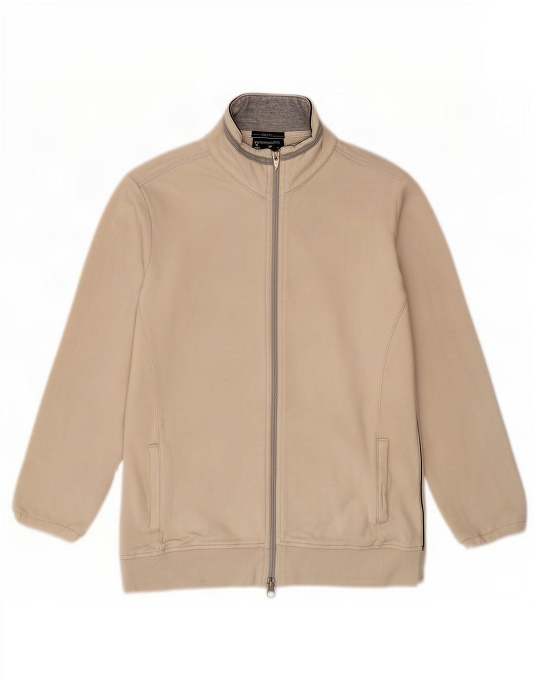 Champion Womens Easy Fit Top Jacket UK 14 Medium Off White