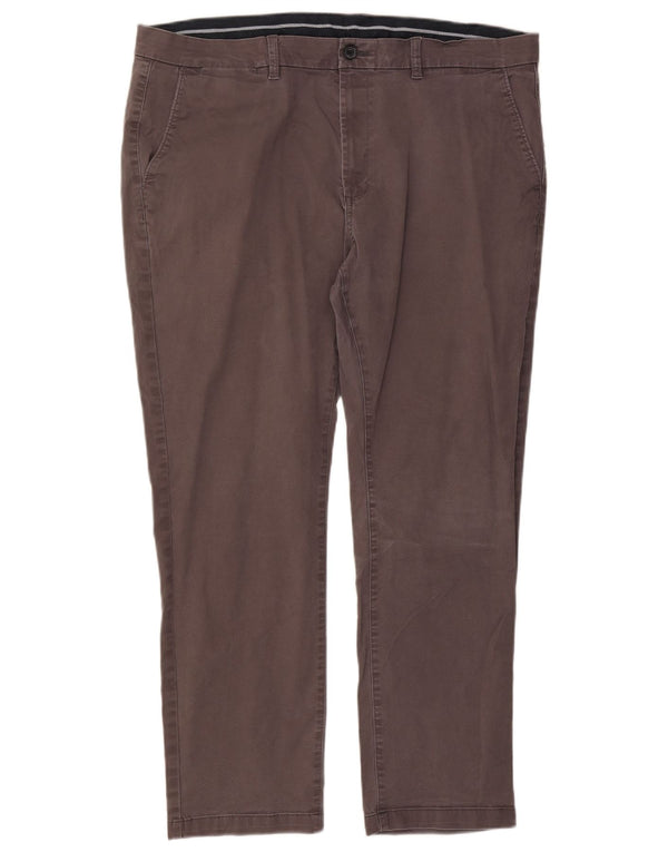 Marks & Spencer Mens Heritage Slim παντελόνι Chino W42 L29 Γκρι βαμβακερό