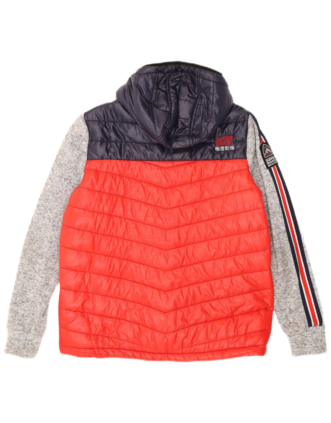 SUPERDRY Ανδρικό μπουφάν με κουκούλα UK 44 2XL Κόκκινο πολυεστέρας
