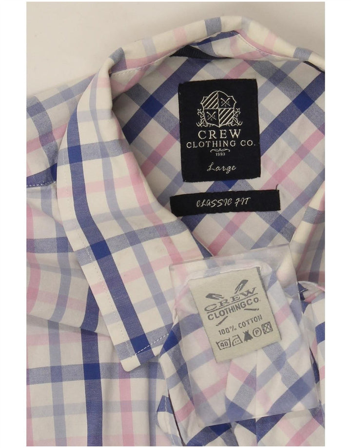 Crew Clothing Ανδρικό πουκάμισο Classic Fit Μεγάλο πολύχρωμο βαμβακερό