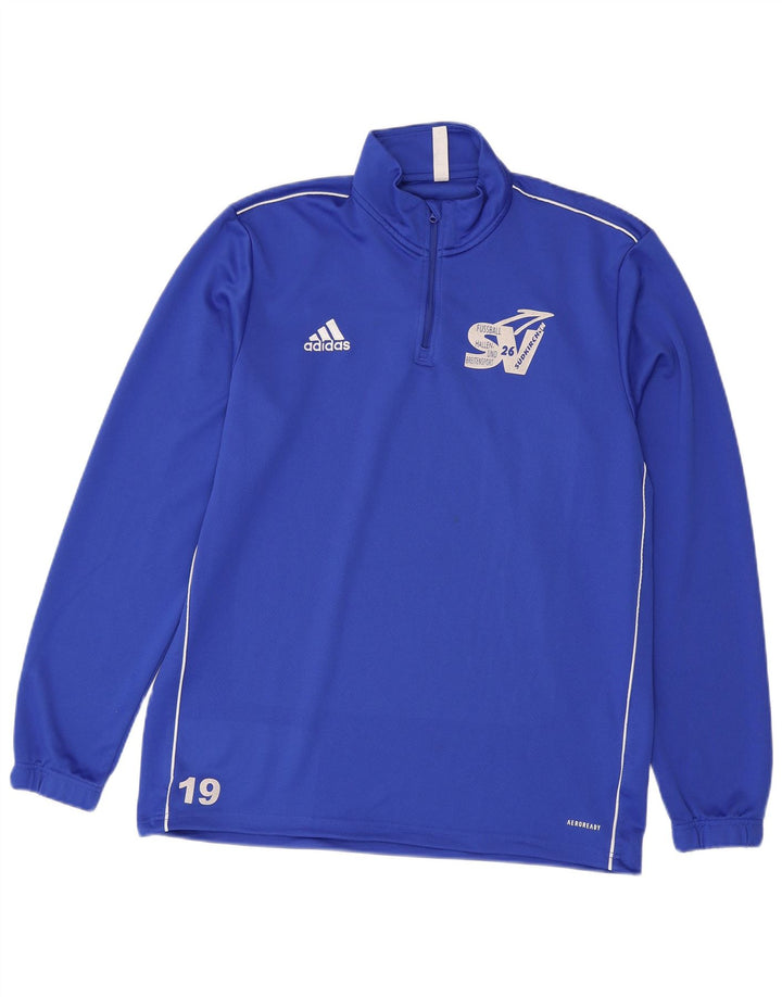 Ανδρική φόρμα ADIDAS Aeroready γραφικό πουλόβερ με φερμουάρ Top XL Μπλε