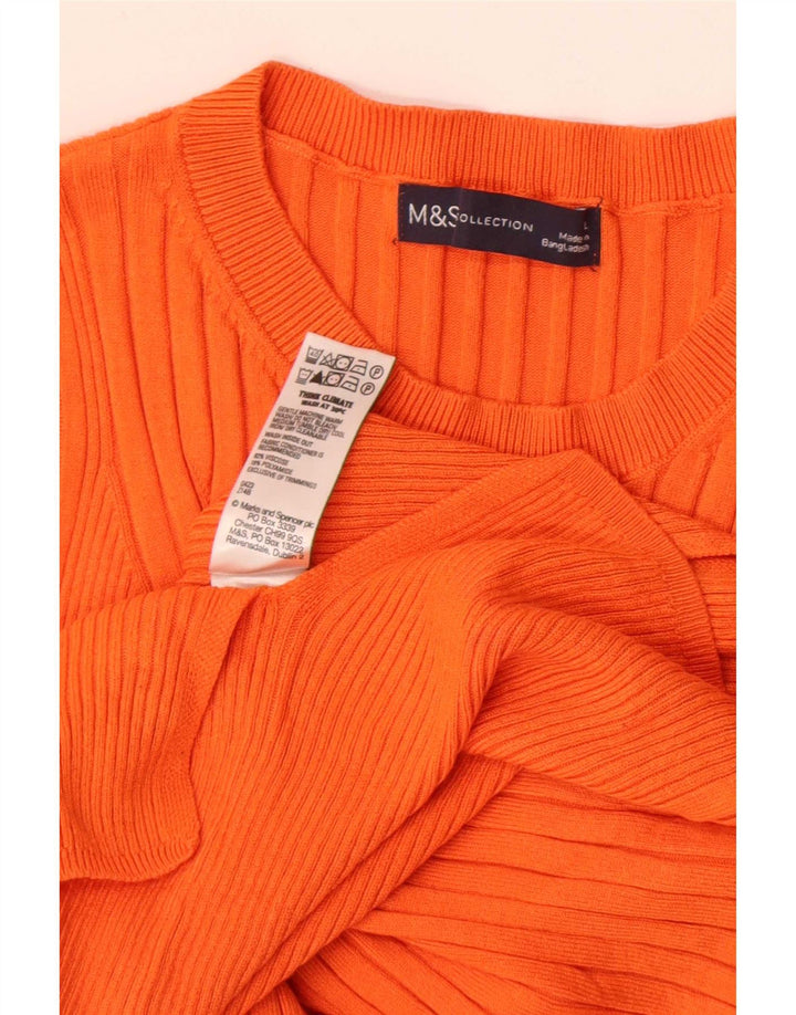 Marks & Spencer Γυναικείο Γιλέκο Τοπ UK 14 Μεγάλη πορτοκαλί βισκόζη