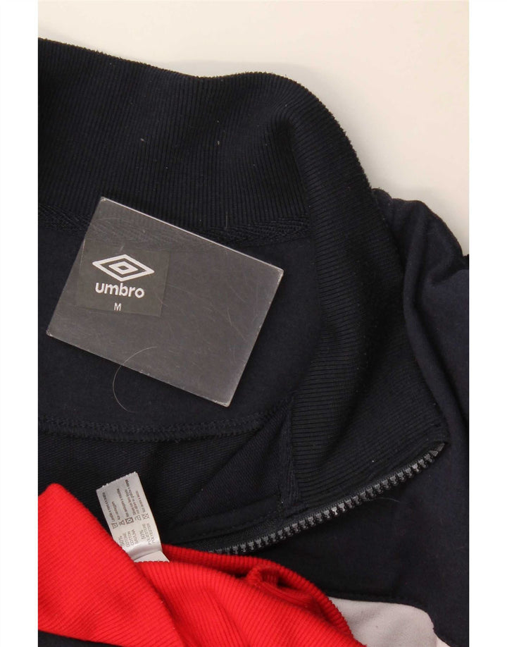 Ανδρική φόρμα γυμναστικής γραφική Umbro Μπουφάν με μεσαίο μπλε ναυτικό χρώμα, βαμβακερό