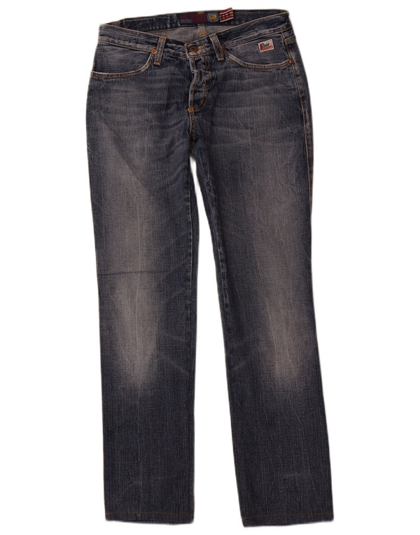 ROY ROGERS Womens Straight Jeans W29 L30 Blue Cotton