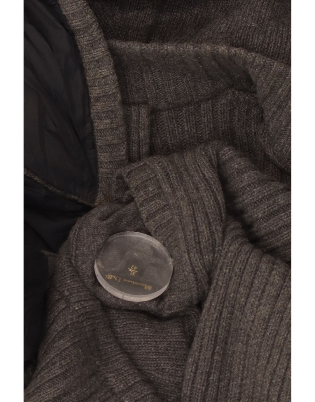 Ανδρικό πλεκτό μπουφάν με κουκούλα Massimo Dutti UK 42 XL Γκρι