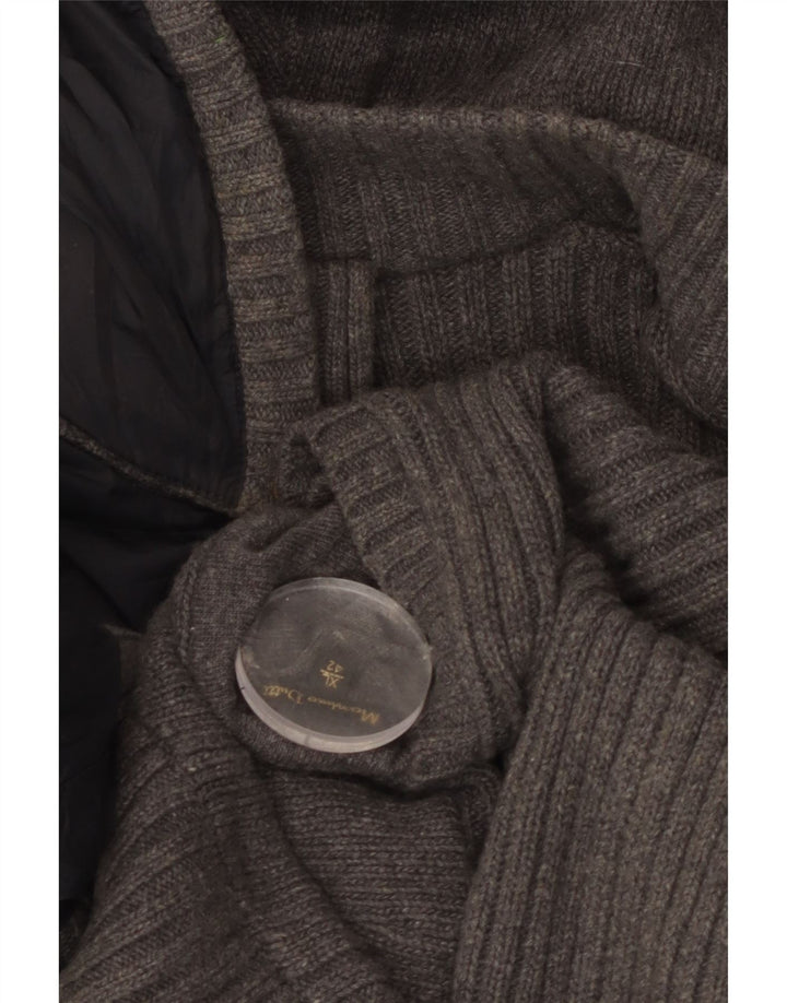 Ανδρικό πλεκτό μπουφάν με κουκούλα Massimo Dutti UK 42 XL Γκρι