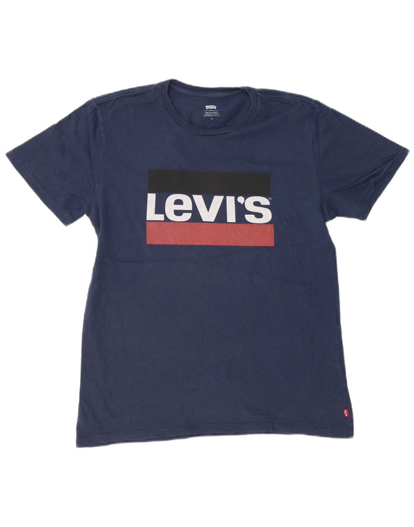 Ανδρικό γραφικό T-Shirt LEVI'S Top Medium Navy Blue