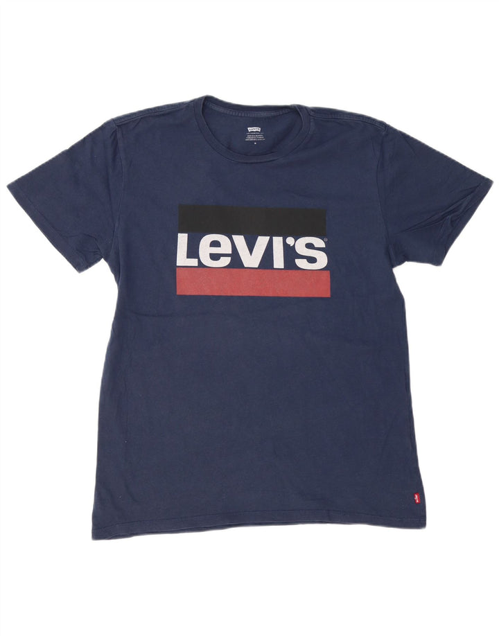 Ανδρικό γραφικό T-Shirt LEVI'S Top Medium Navy Blue