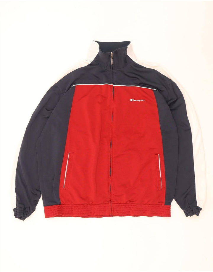 Ανδρική φόρμα Champion Top Jacket XL Red Colourblock Polyester