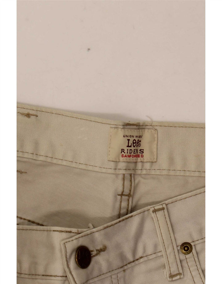 Lee Mens Chicago Straight Jeans W32 L27 Off White Βαμβακερό