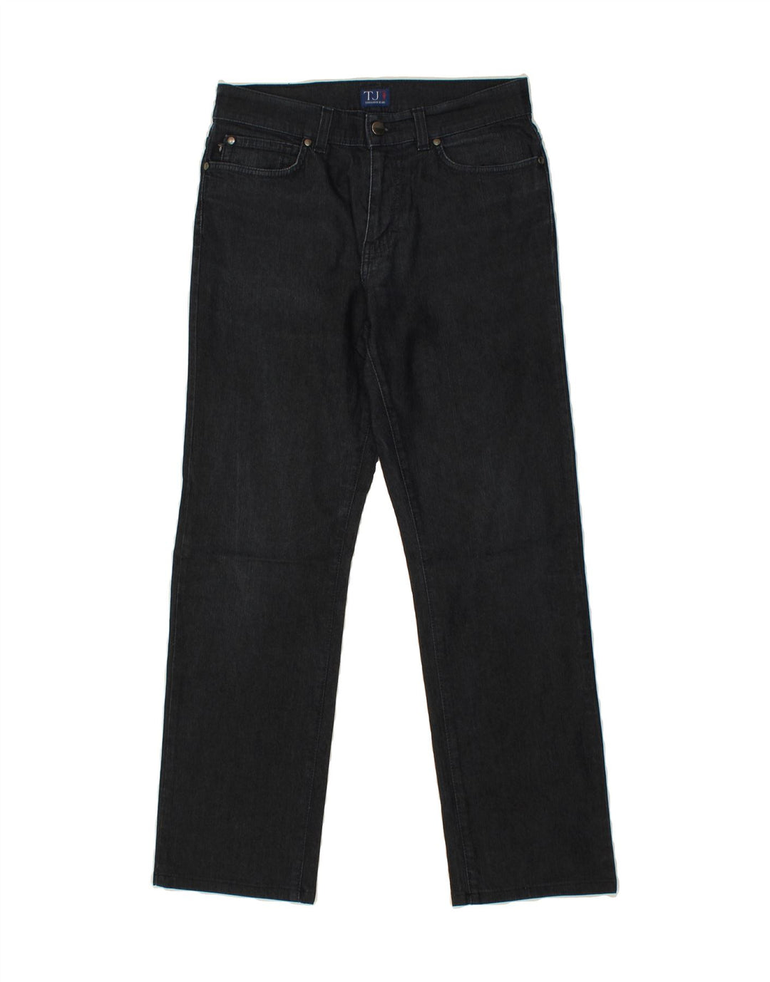 TRUSSARDI Womens Straight Jeans W29 L29 Navy Blue Cotton Vintage Trussardi and Second-Hand Trussardi from Messina Hembry 