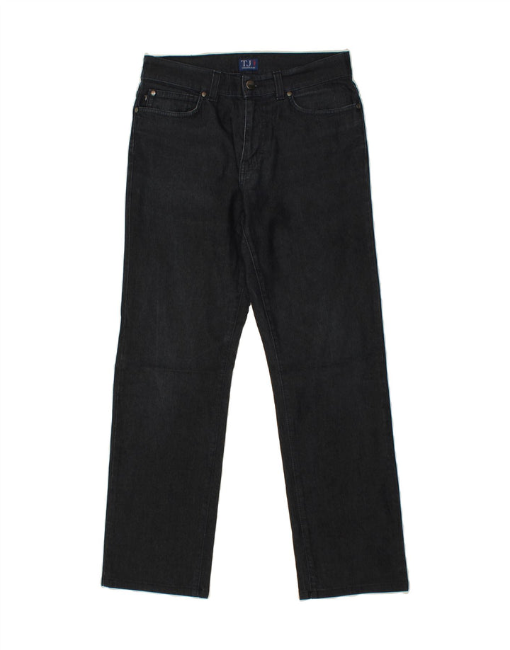 TRUSSARDI Womens Straight Jeans W29 L29 Navy Blue Cotton Vintage Trussardi and Second-Hand Trussardi from Messina Hembry 