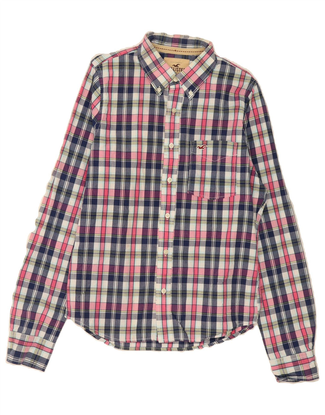 HOLLISTER Mens Shirt XL Multicoloured Check Cotton Vintage Hollister and Second-Hand Hollister from Messina Hembry 