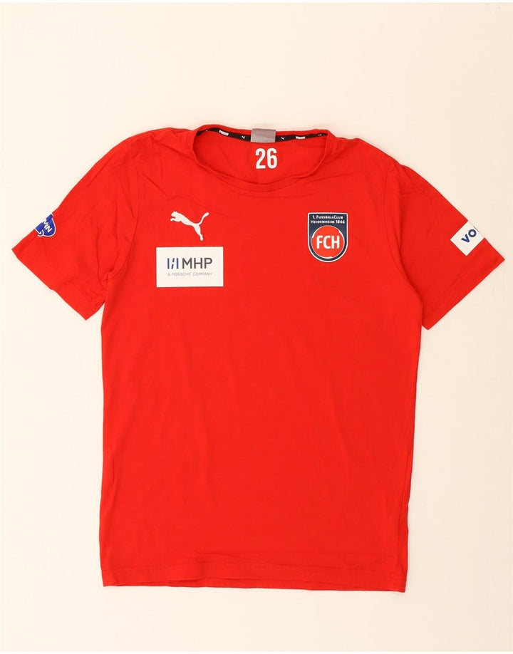 PUMA Mens T-Shirt Top Small Red Cotton Vintage Puma and Second-Hand Puma from Messina Hembry 