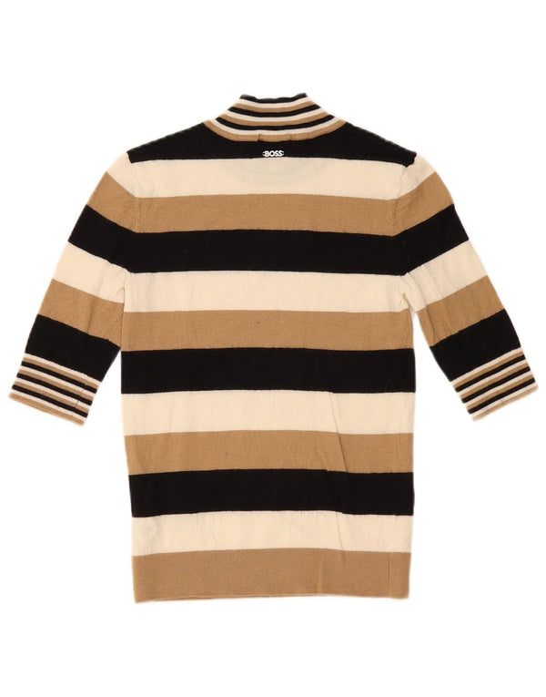 Hugo Boss γυναικείο πουλόβερ με λαιμό χελώνα UK 10 Small πολύχρωμο