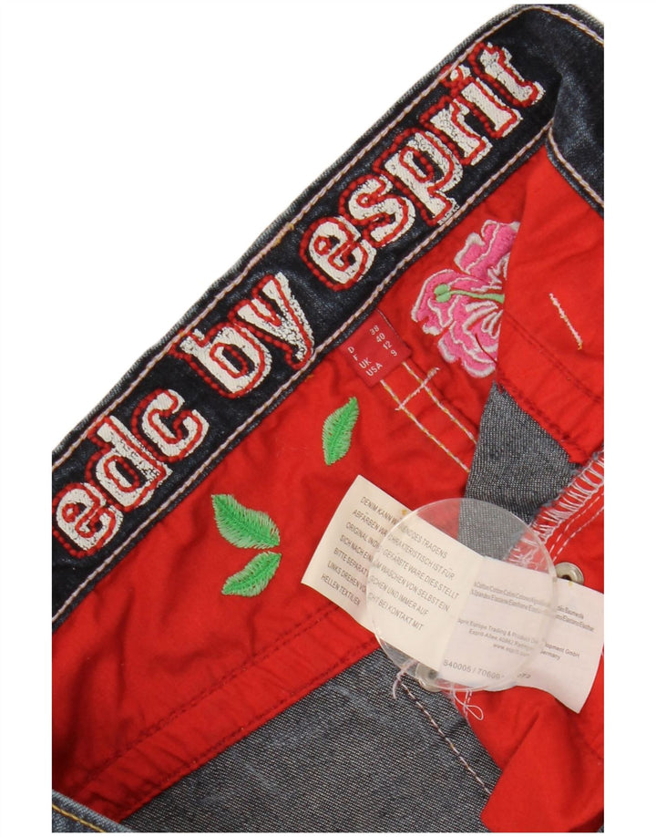 ESPRIT Γυναικεία Bootcut Jeans UK 12 Medium W28 L27 Navy Blue Cotton