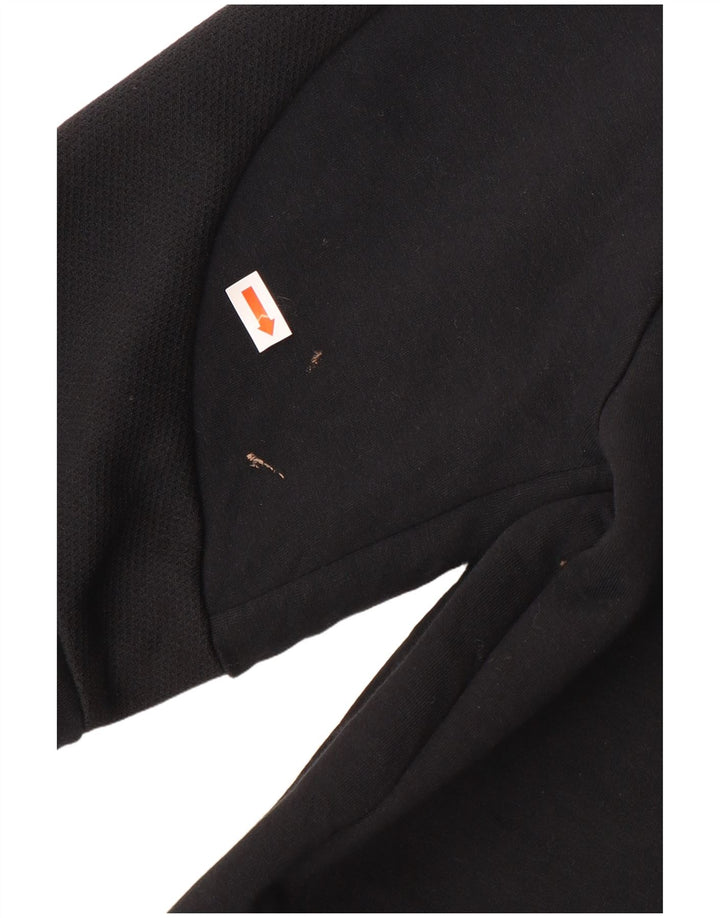 Γυναικείο πουλόβερ με κουκούλα με φερμουάρ PUMA UK 14 μέτριο βαμβακερό μαύρο