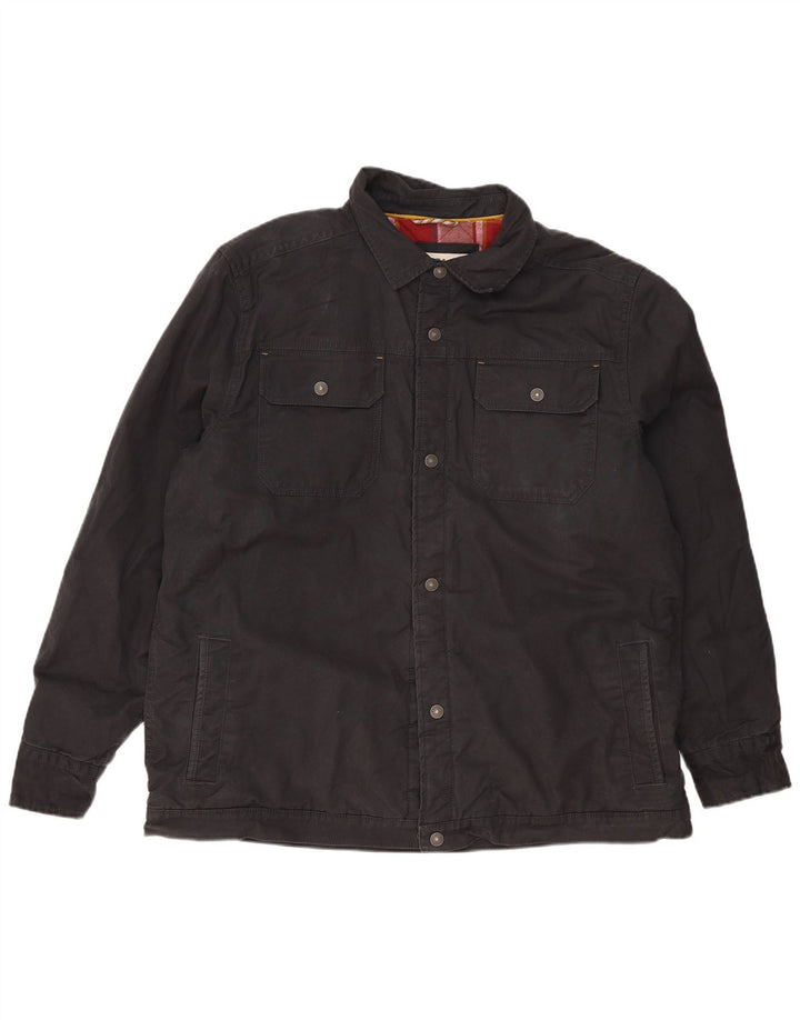 FAT FACE Ανδρικό Bomber Jacket UK 44 2XL Μαύρο βαμβακερό