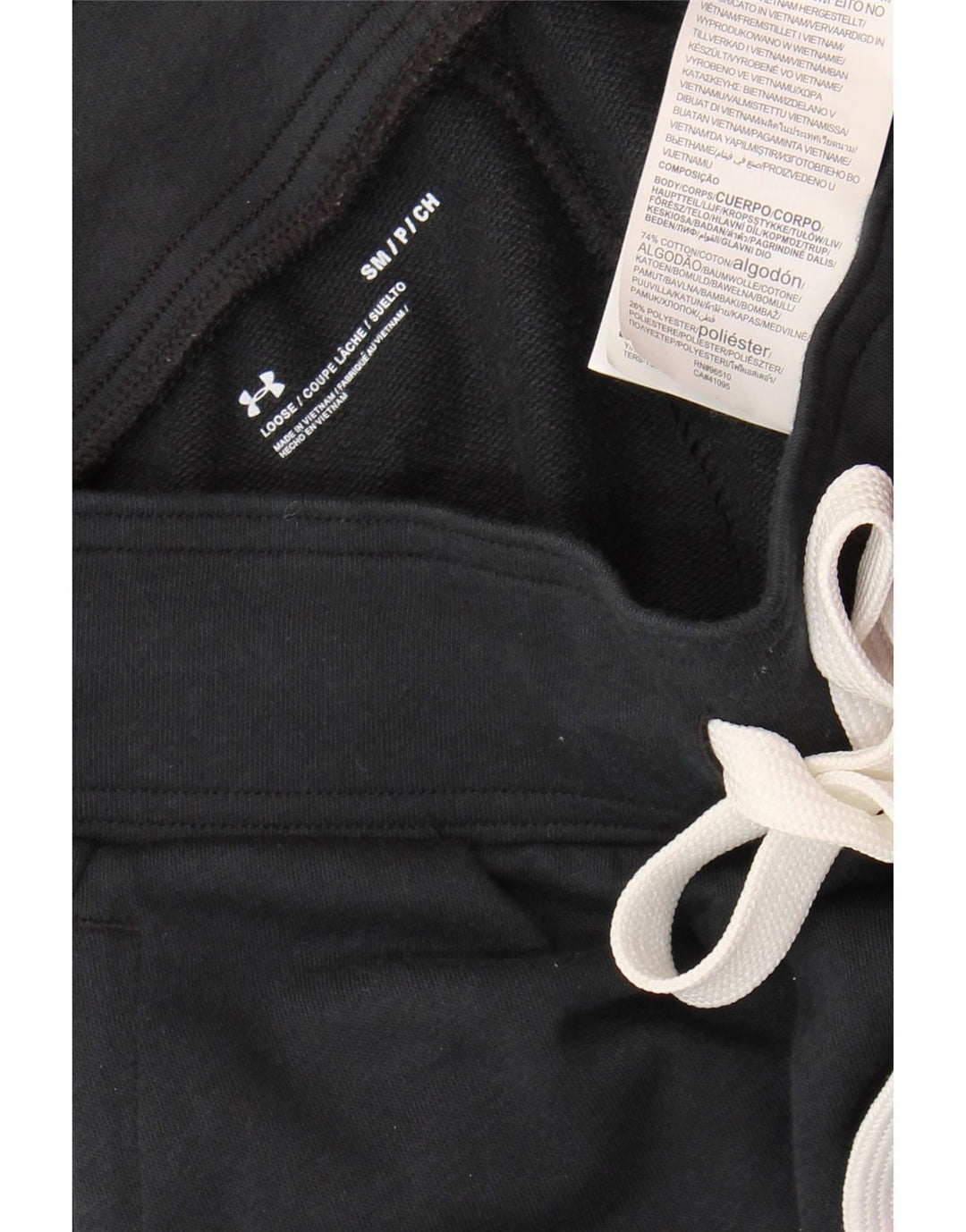 UNDER ARMOR Γυναικεία αθλητική φόρμα παντελόνι Joggers UK 10 Small Black Cotton