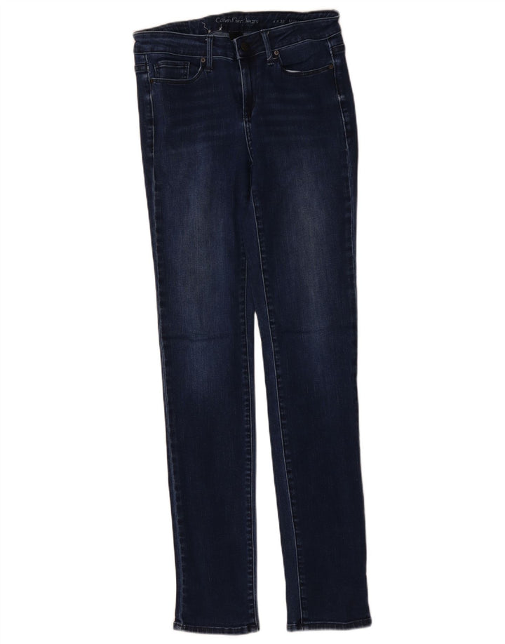 CALVIN KLEIN Γυναικείο Skinny Jeans W32 L32 Μπλε βαμβακερό